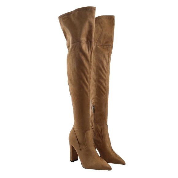 🔥NEW MARC FISHER Garalyn Over The Knee Boots, Natural Tan, 7US, MSRP$250🔥 - Picture 1 of 11